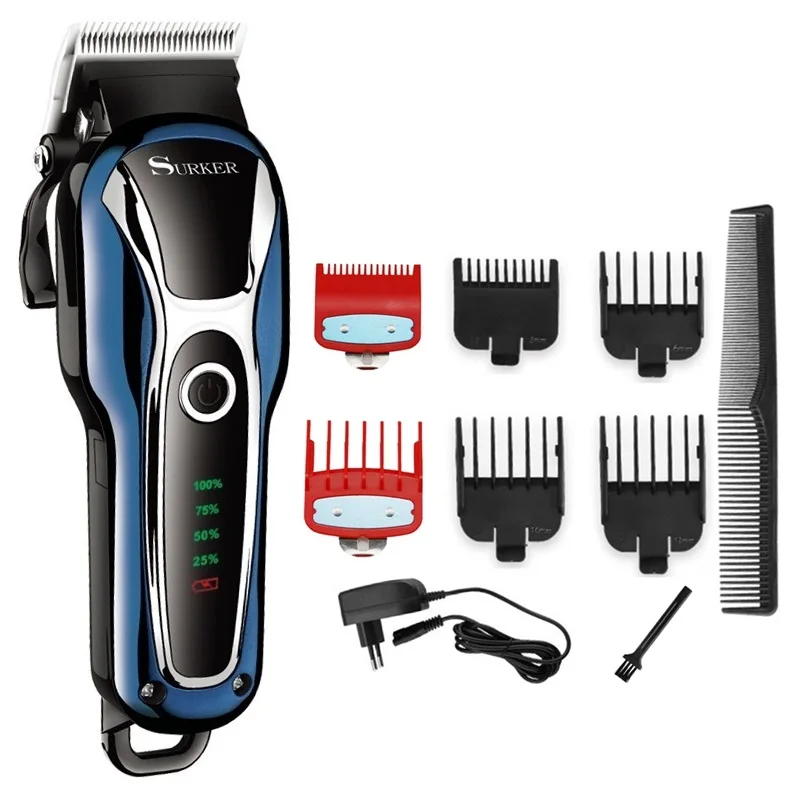 

Digital display professional hair clipper rechargeable electric hair trimmer men hair cutter cutting machine haircut 100-240v