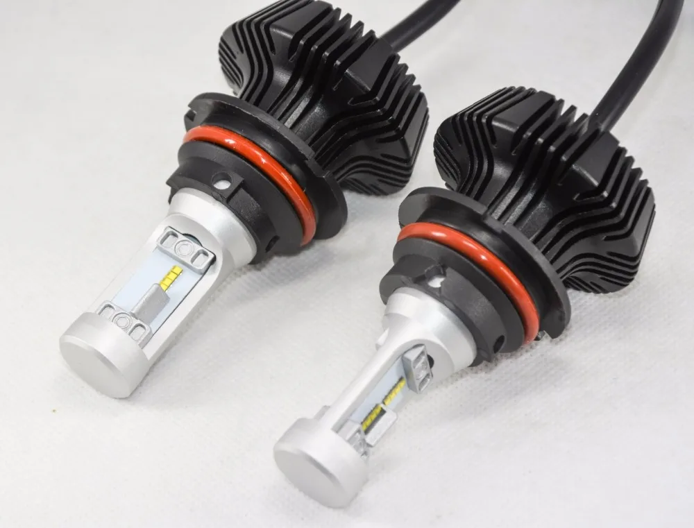 1 Комплект 9004 HB1 50 Вт 8000LM G7 светодиодный фары комплект LUMI светодиодный luxeon ZES 32SMD чипы безвентиляторный 6500 K белый Hi/Низкий двухлучевой 9007 H13 H4