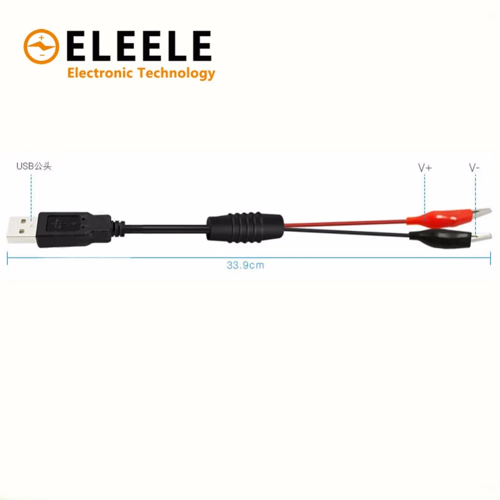 USB зажим-крокодил провод мужской/женский к тестер детектор постоянного тока