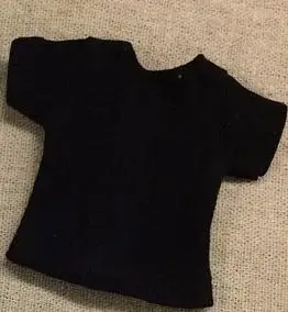 1pcs t-shirt black 1 шт. 4 цвета с открытыми плечами футболка с ремешком платье для Blyth, Azone, Licca, куклы-Барби одежда комбинезоны наряды Аксессуары - Цвет: 1pcs t-shirt black