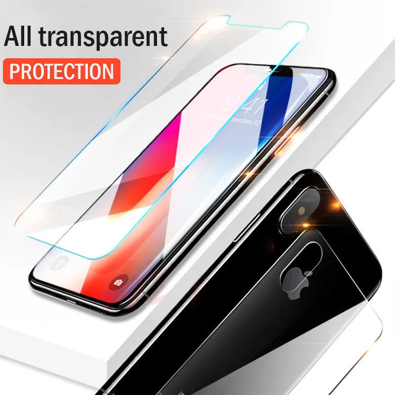 2 шт./лот 0 3 мм 9H 2.5D покрытие переднее + заднее закаленное стекло для iPhone 7 6s 6 Plus 5s 5 SE