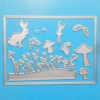 ylcd1086 easter rabbits metal cutting dies for scrapbooking stencils diy album cards decoration embossing folder die cuts new