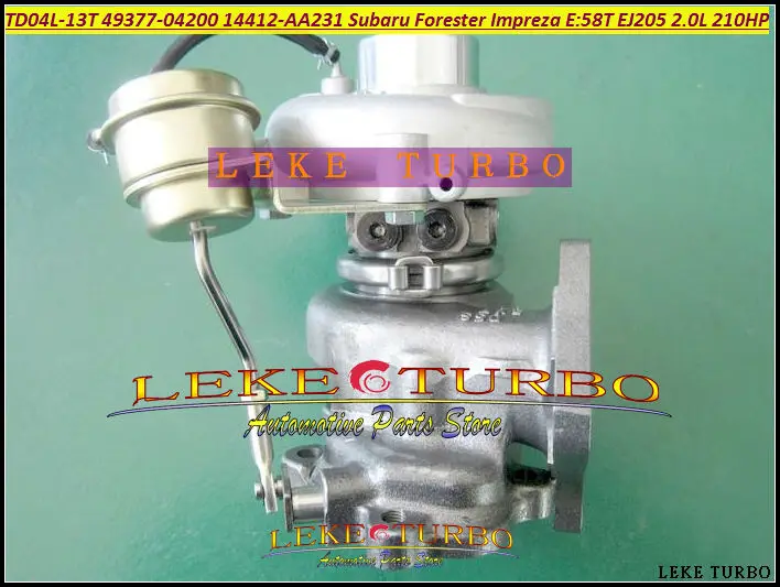 Бесплатная доставка турбокомпрессор TD04L 49377 04200 14412 AA231 для SUBARU Forester 1998 03 Impreza 1996 58T