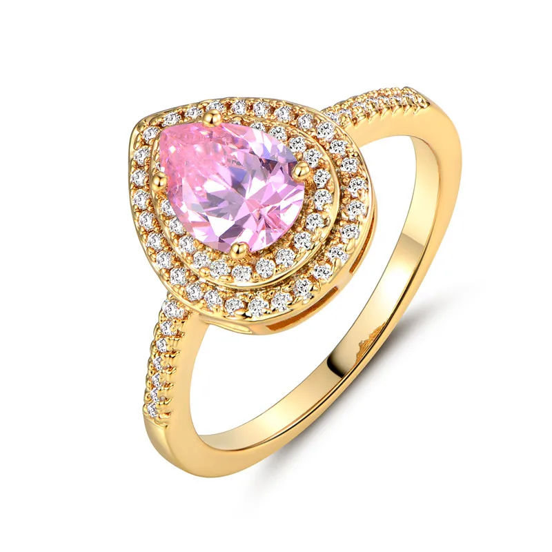 BUDONG 2017 хит продаж стильное кольцо на палец для женщин золотистое блестящее