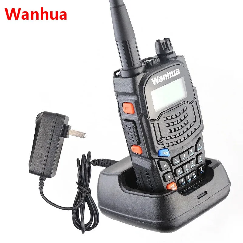 Wanhua UV 6S двухканальные рации Dual Band двухстороннее радио 3800 мАч УКВ Портативный Ham