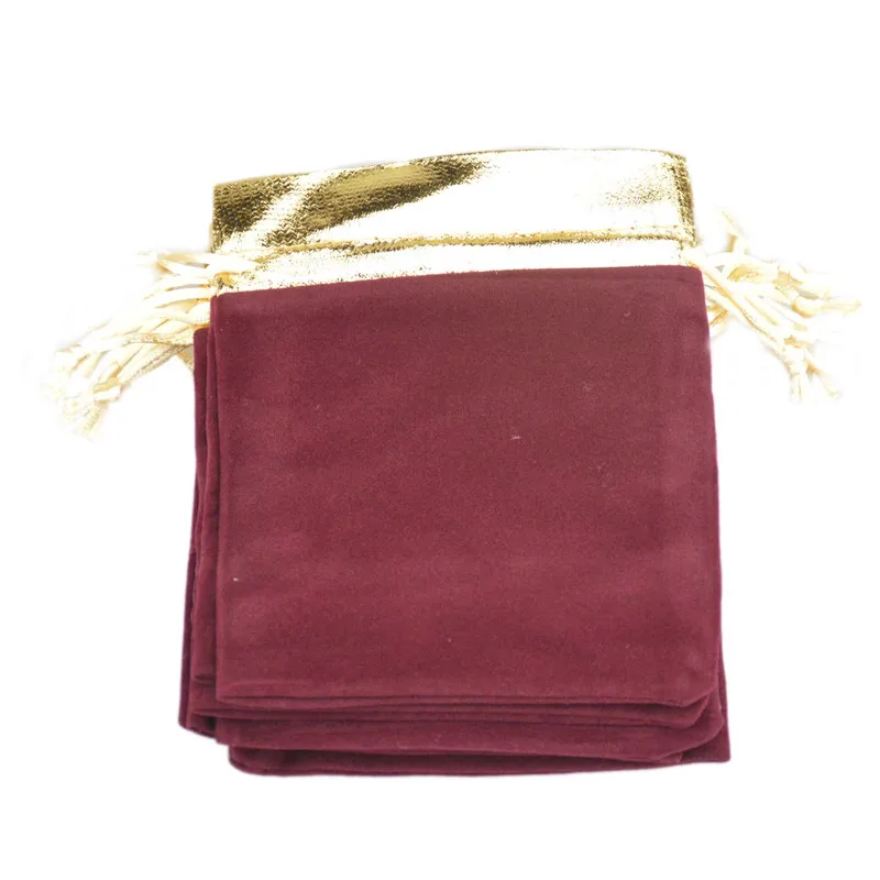 Бархатные мешки 12 х15 см черные бархатные мешочки с золотой отделкой на шнурке