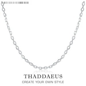 Цепочка Rolo квадратная классическая для мужчин и женщин, украшение из серебра 2017 пробы в европейском стиле, 2 мм, 925