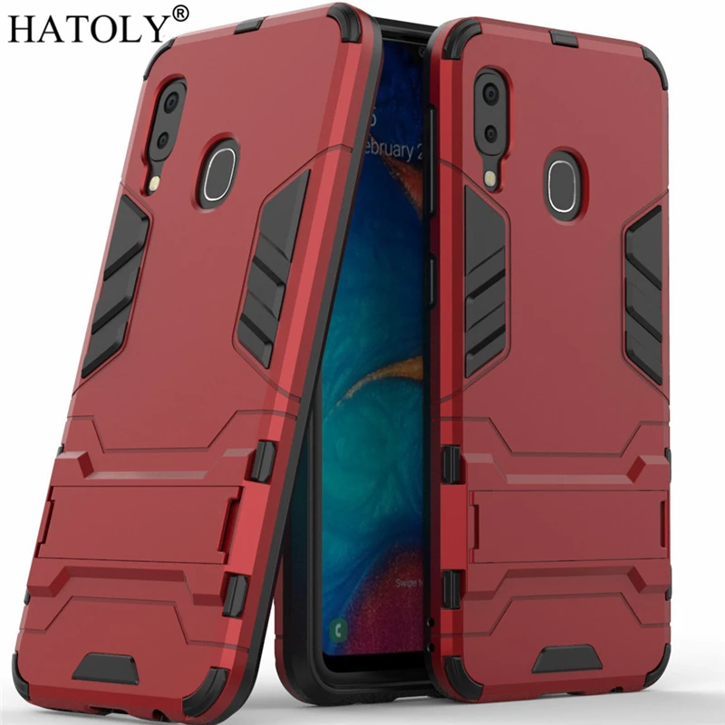 Защитный чехол HATOLY для Samsung Galaxy A20e Жесткий Чехол из силиконовой резины с роботом