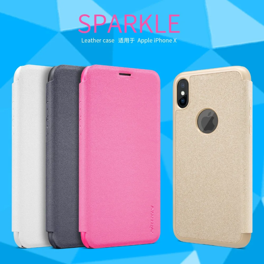 Nillkin Sparkle Бизнес Тонкий тонкий легкий PC искусственная кожа Полный защитить флип