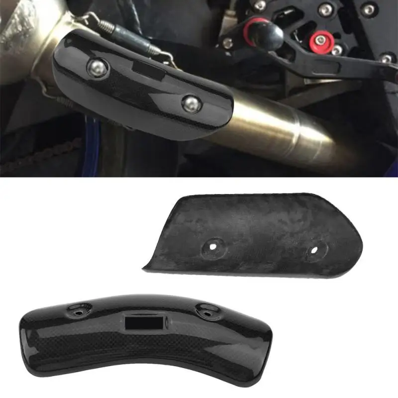 Motorcycle Exhaust Middle Pipe Heat Shield Link Tube Protector Cover Heel Guard Stainless Steel Anti-Scalding Shell |