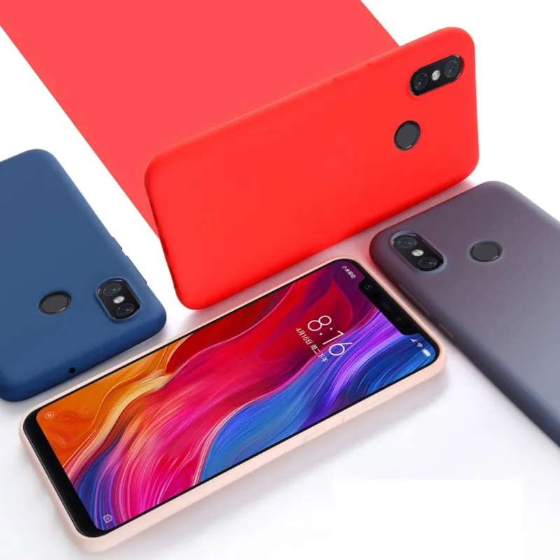 Оригинальный чехол для Xiaomi Redmi Note 6 Pro A2 Lite 6A жидкий силиконовый 5 Plus