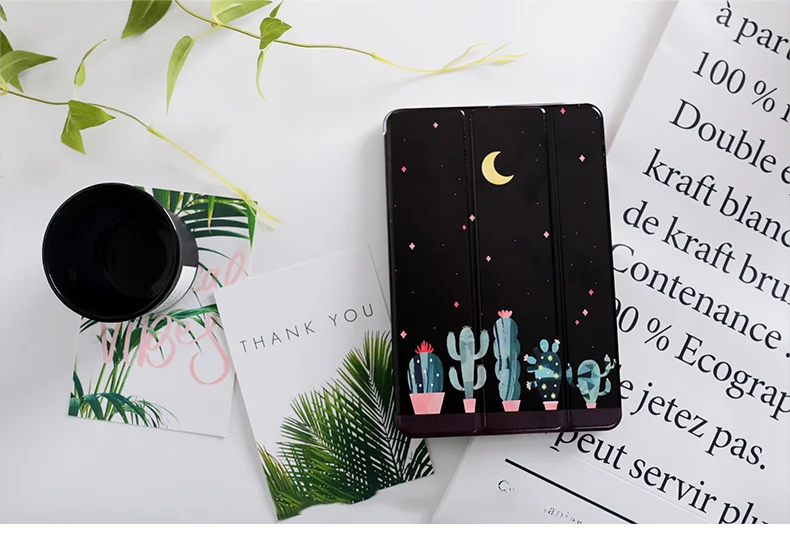 Moon кактус Чехол-книжка на магнитной застежке Чехол для ipad Pro air 10,5 11 12,9 9,7 мини-платье на возраст 2, 3, 4, 5, планшетный чехол Крышка для ipad 9,7 6th