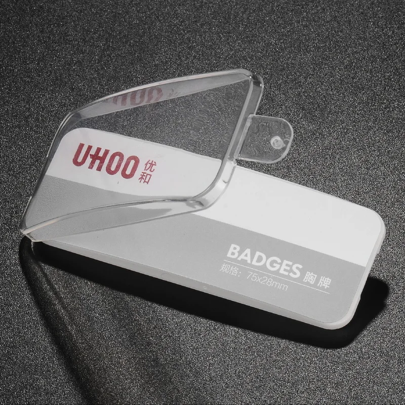 2 шт./лот UHOO ABS Имя тег Магнитная работа ID бизнес имя пластины многоразовые имя значок-с магнитной задней
