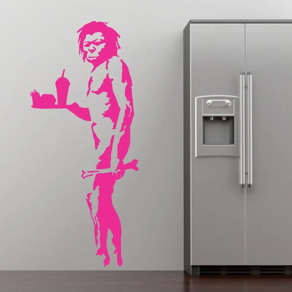 Граффити Бэнкси фаст фуд настенная наклейка переводная картинка украшение для