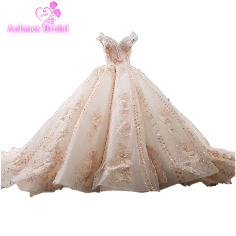 Новое роскошное кружевное платье с аппликацией из бисера и кристаллов v образный