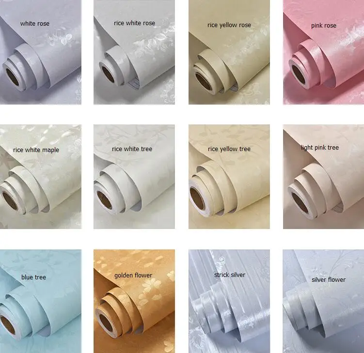 Водонепроницаемый обои цветок Мода Золотая фольга самоклеющиеся виниловые