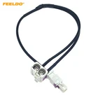 Для Volkswagen головное устройство FAKRA 2в1 конвертер-Сплиттер Y кабельный жгут проводов для RNS510 RCD510 + антенный радиоадаптер