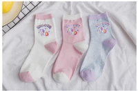 3 pairslot girl funny socks unicorn cartoon animals ins popular horse kawaii socks harajuku unicorn socks for woman cotton