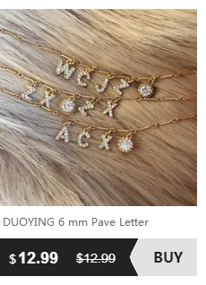 Duoying пользовательские начальные A-Z Bubble буквы ожерелья с подвесками для мужчин Циркон хип хоп ювелирные изделия с 4 мм теннисная цепь подарок для мужчин