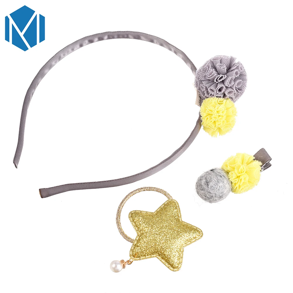 Комплект головных уборов для девочек с принтом M MISM головная повязка цветочным