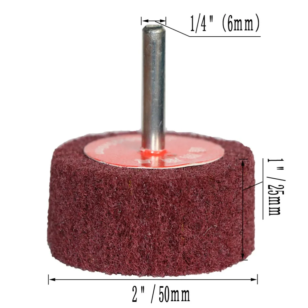 4 шт. полировальные насадки для дрели из нейлонового волокна хвостовик 1/4 дюйма 6