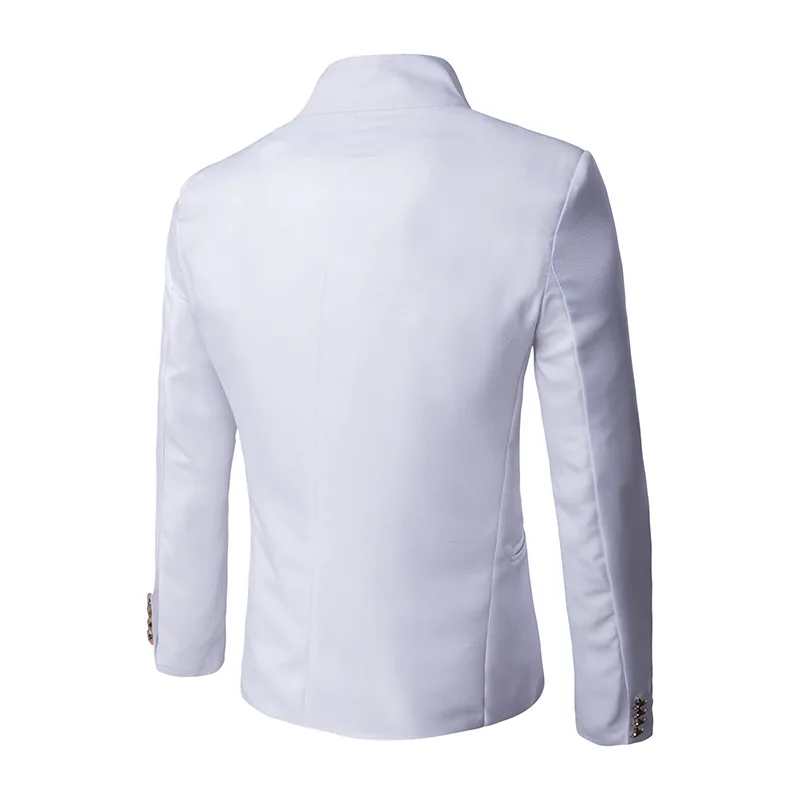 Новый стиль модный двубортный мужской смокинг метросексуал костюм пиджак платье