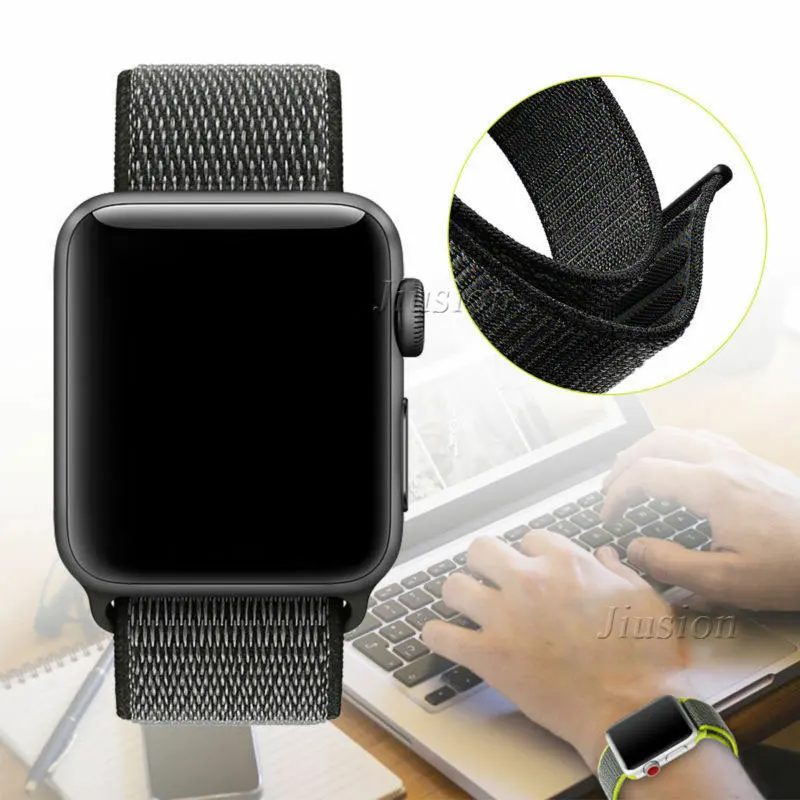 Для Apple Watch 4/3/2/1 нейлоновый ремешок 38/40/42/44 мм наручный спортивный браслет сменный