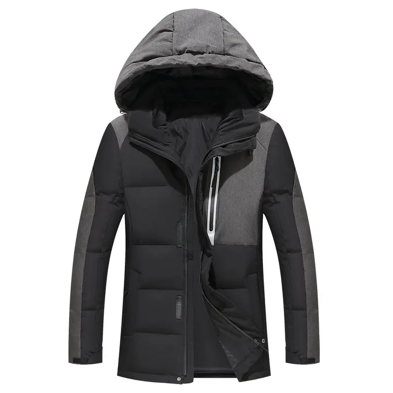Men Winter Thick Duck Down Jacket Men Hooded Down Waterproof snow Coat Warm Quality Male Casual Winter Outerwer Down Parkas