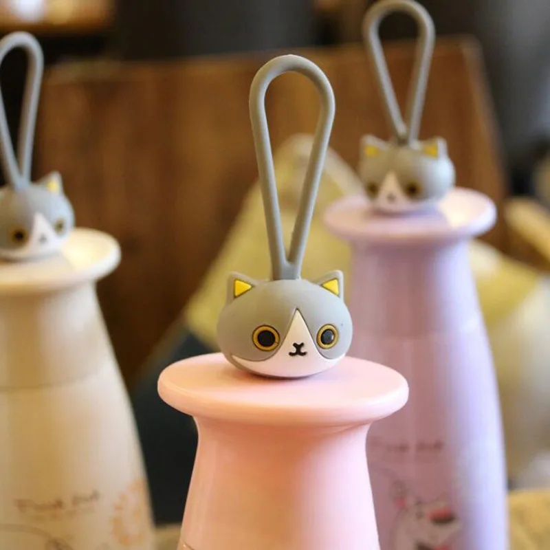 Симпатичная дизайнерская Термокружка с двойными стенками изображением кошки