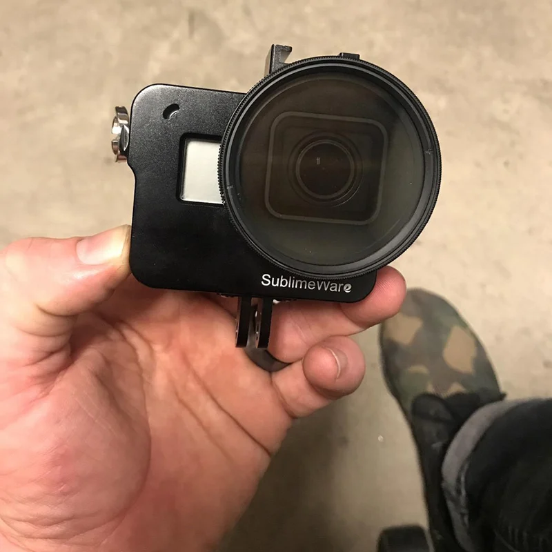 SHOOT (черный) 52 м УФ-фильтр с алюминиевым корпусом для GoPro CNC рамка Hero 5 Чехол |