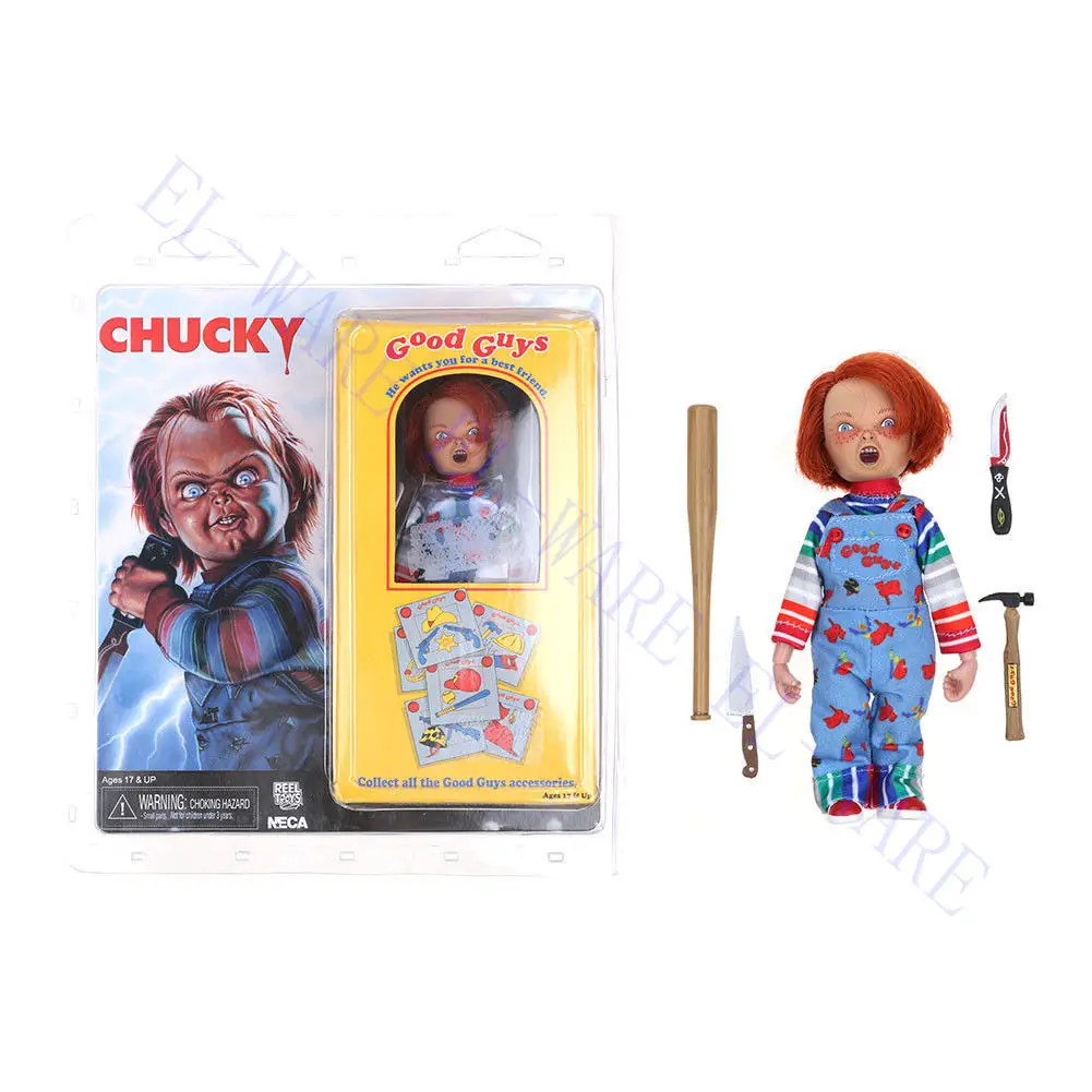 8 дюймов NECA Child Play Chucky Good Guy &quotодежда ПВХ фигурка и аксессуары набор Binb Модель