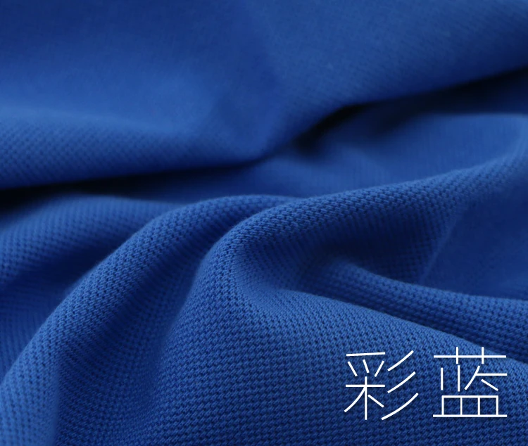 Color blue Хлопок, трикотажная пике ткань, летняя футболка поло, дышащий материал, впитывающий влагу - Цвет: Color blue