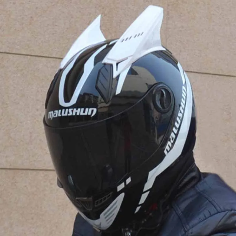 Шлем для мотокросса MALUSHUN casco мотоциклетный белый шлем на все сезоны | Автомобили и
