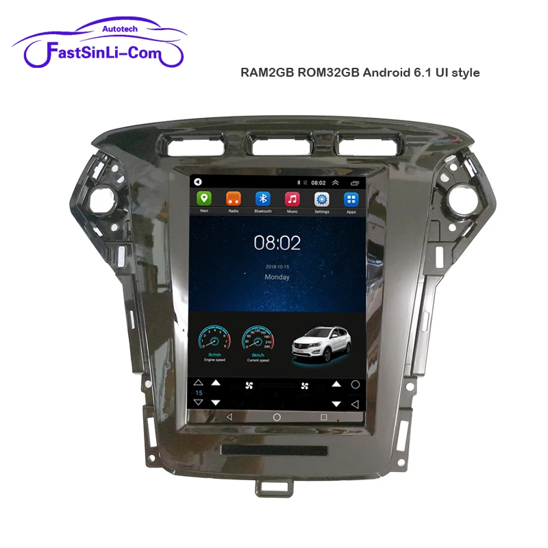 Android плеер для Ford Mondeo 2011-2013 лет вертикальный Большой экран gps Мультимедиа Радио navigaton система