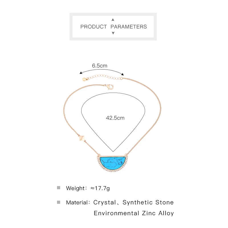 Женское винтажное ожерелье с подвеской в виде полукруга под мрамор|marble necklace|necklaces for womenpendant necklace |