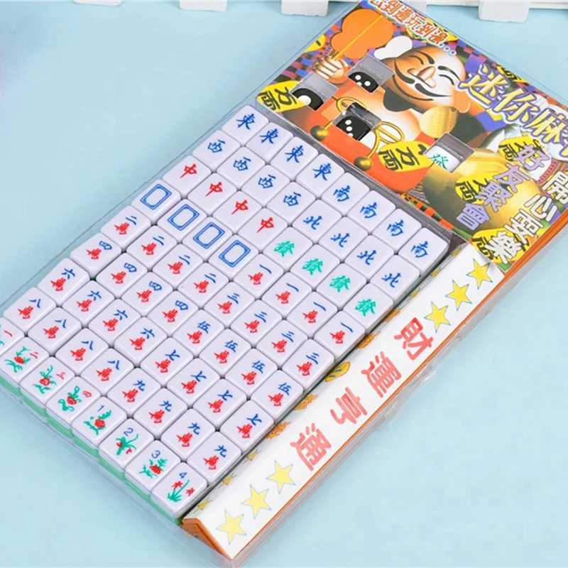 HOT-New Mini Mahjong Chinese Family Board Games Portable Set Antique Game | Дом и сад