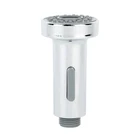 Кухонный кран из нержавеющей стали, смеситель для душа, вытяжной кран, кухонный кран с одним отверстием, распылитель, никелевый смеситель для раковины, кран 97 мм x 51 мм, серебристый