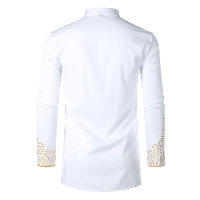 Мужская африканская одежда топы футболка Homme Dashiki брендовая новая с длинным