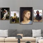 Домашний декор, печать на холсте, художественные настенные картины, постеры, французский Вильям Адольфа бугуре, девушка, изображение лимона