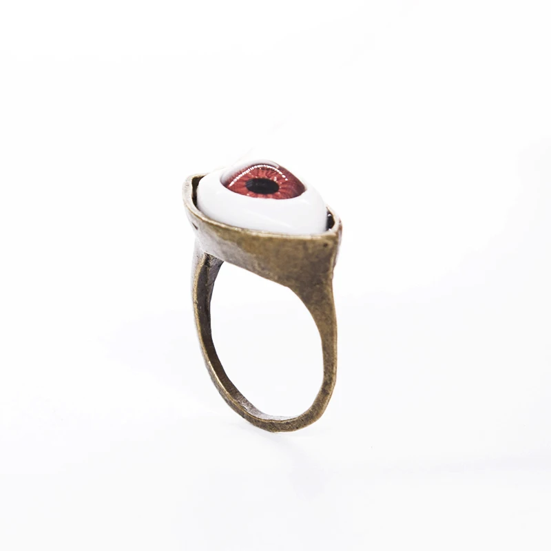 2 шт трендовые увеличенные кольца для мужчин и женщин на Хэллоуин ярко коричневые