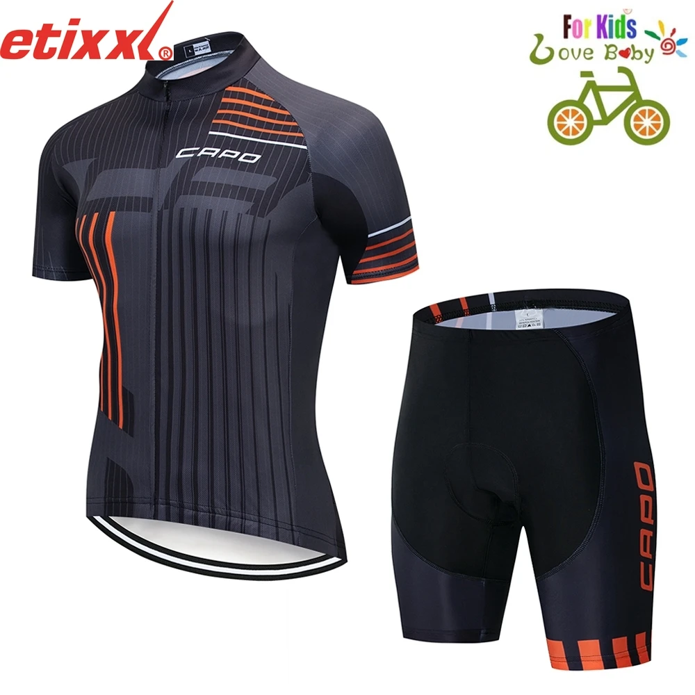 Рок Мальчики Велоспорт Джерси комплект Ropa Ciclismo Велоспорт комплект для детей дышащий Быстросохнущий велосипед для девочки одежда Детские майки - Цвет: 5