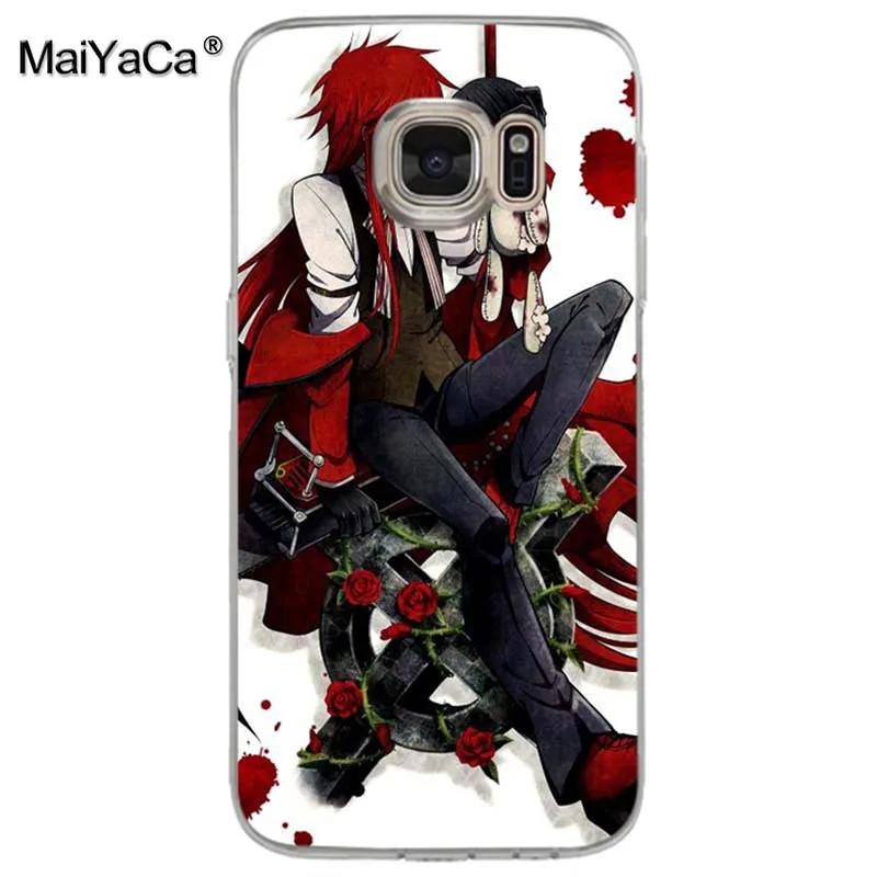 Чехол для телефона MaiYaCa Black Butler с аниме принтом samsung galaxy s7 edge s6 plus s5 s4 s8 | Мобильные