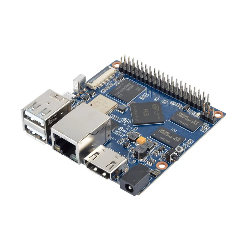 MiNi BPI-M2 + plus Banana Pi M2 H3 четырехъядерный 1 Гб ОЗУ 8 ГБ eMMC BPI плюс WiFi и Bluetooth
