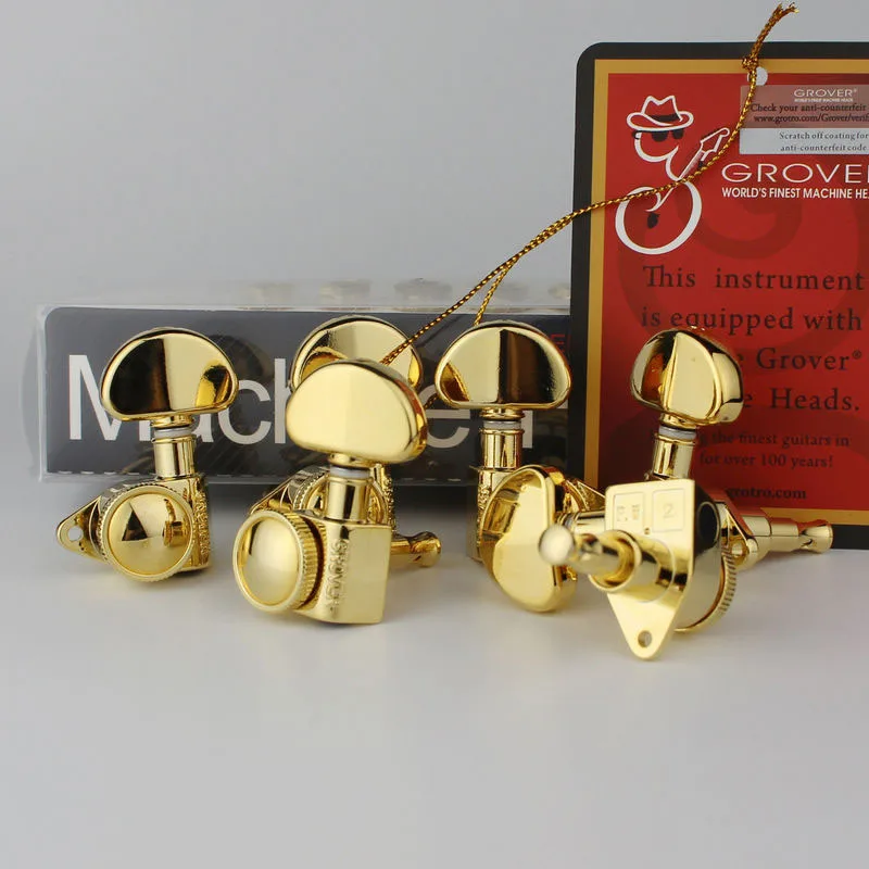 Подлинная Grover 502 г Roto-Блокировка ручки Rotomatic 3x3 тюнеры Золото