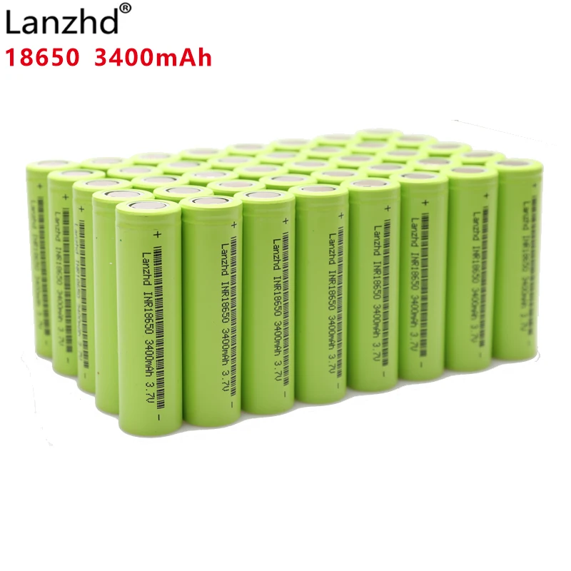 40-400 шт Новый 18650 3 7 V 3400mAh оригинальный INR18650 литий-ионный аккумулятор 30a для