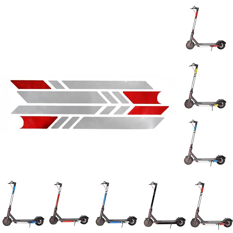 Decoration For Xiaomi Mijia Styling Reflective Sticker Set M365 M187 Electric Scooter Baseboard PVC Accessories