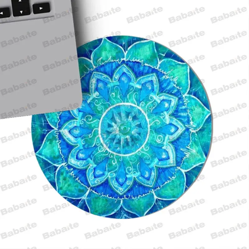 20x20cm Babaite красивый аниме Мандала Цветочный геймер игровой коврик для мыши Размер для 200*200*2 мм и 220*220*2 мм круглый коврик для мыши игровой коврик для мыши - Цвет: 20x20cm