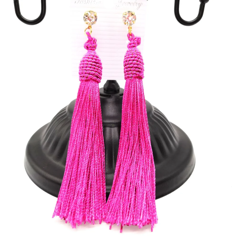 2019 богемные этнические длинные серьги с кисточками женские новые модные