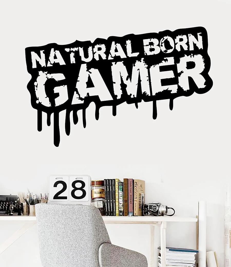 Виниловая наклейка на стену для мальчиков-подростков декор игровой комнаты и