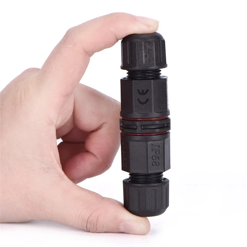 

1pcs IP67 Waterproof Electrical Cable Wire 2/3 Pin Connector Outdoor Plug Socket 8*2*2cm